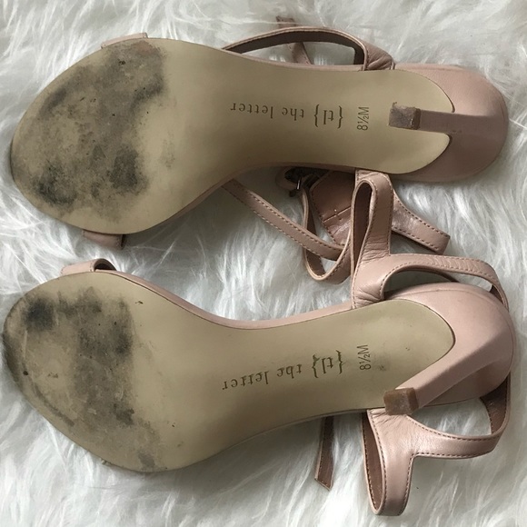 “The Letter” Nudge Strappy Sandal Heels, 8.5 - Picture 5 of 5